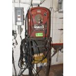 LINCOLN IDEALARC 250 ARC WELDER WITH CABLES AND GUN, S/N AC-482692 (CI) [RIGGING FEES FOR LOT #