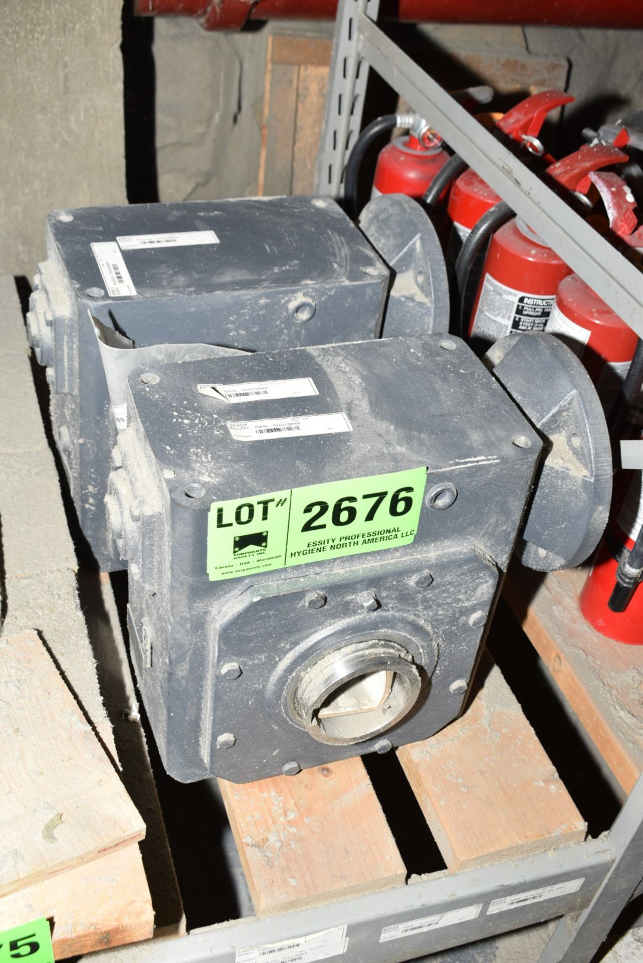 LOT/ (2) MORSE 516Q180H60 GEAR REDUCERS [RIGGING FEES FOR LOT #2676 - $25 USD PLUS APPLICABLE