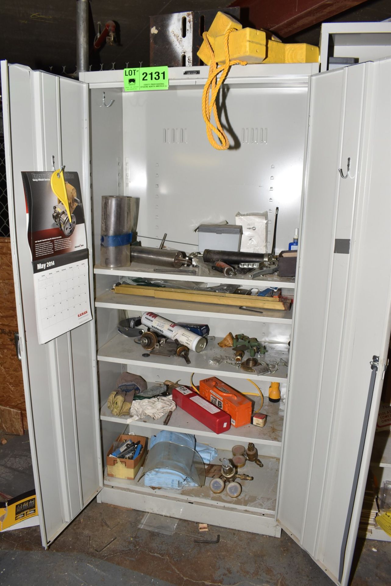 LOT/ HIGH BOY CABINET WITH CONTENTS [RIGGING FEES FOR LOT #2131 - $100 USD PLUS APPLICABLE TAXES]