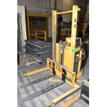 GNB PALLET PRO ELECTRIC WALKIE TYPE PALLET STACKER WITH 12 VOLT ON-BOARD CHARGER, S/N N/A [RIGGING