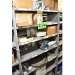 LOT/ CONTENTS OF SHELF - INCLUDING BELTS, CLUTCH COUPLING, CONVEYOR PADDLES, BRAIDED WIRE ROPE,