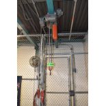 CM 2 TON ELECTRIC HOIST WITH PENDENT CONTROL S/N N/A (CI) [RIGGING FEES FOR LOT #2040 - $100 USD