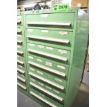 LOT/ RACK ENGINEERING 7-DRAWER TOOL CABINET WITH CONTENTS [RIGGING FEES FOR LOT #2478 - $100 USD