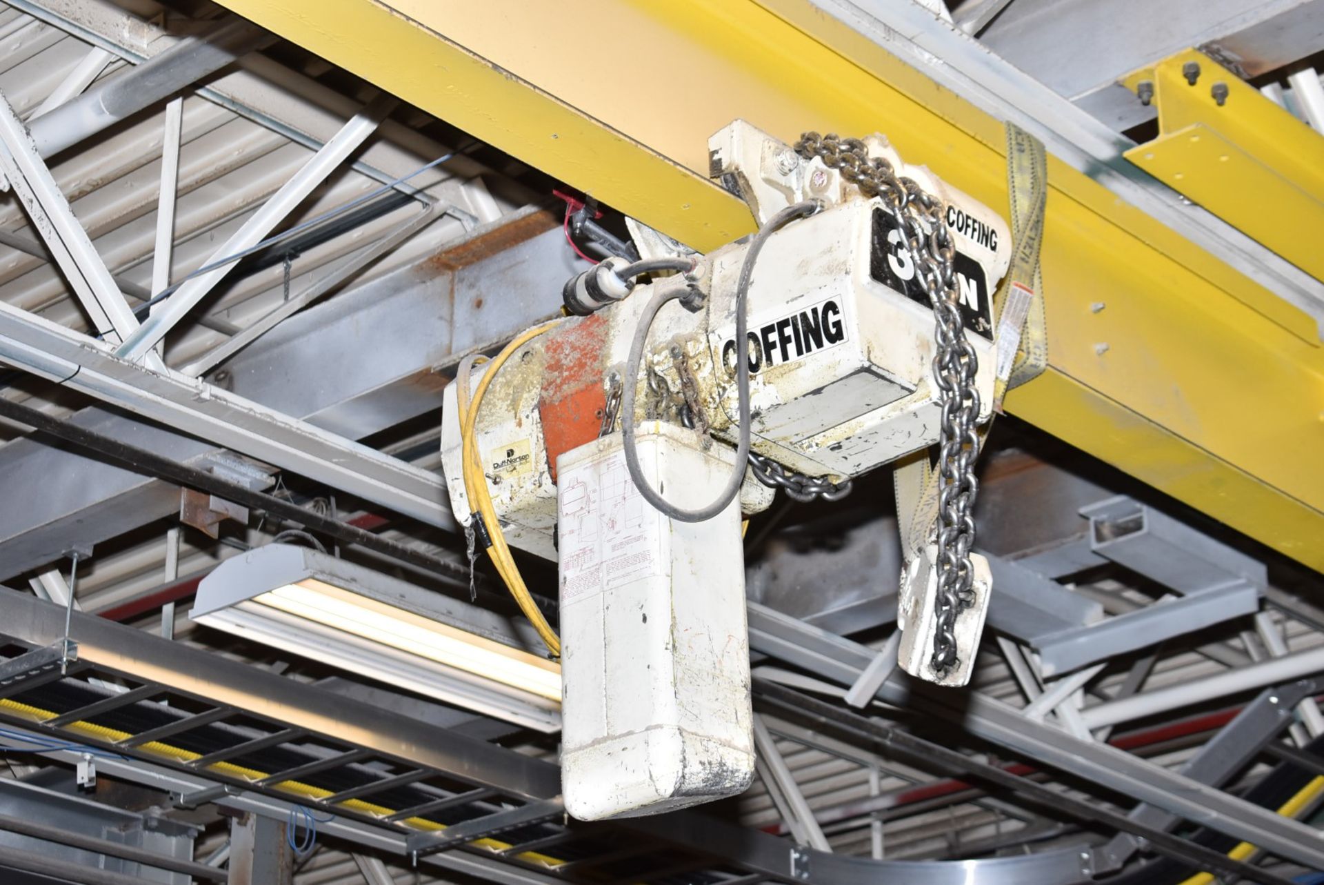 COFFING 3 TON ELECTRIC CHAIN HOIST (CI) [RIGGING FEES FOR LOT #2703 - $150 USD PLUS APPLICABLE - Image 4 of 4