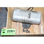 CM LODESTAR 1/2 TON CAPACITY ELECTRIC HOIST [RIGGING FEES FOR LOT #2281 - $25 USD PLUS APPLICABLE