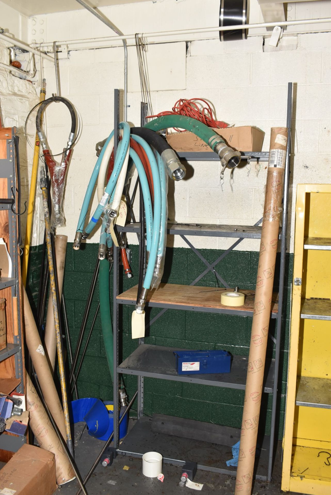 LOT/ METAL SHELFS WITH CONTENTS CONSISTING OF SPARE PARTS AND HARDWARE [RIGGING FEES FOR LOT #2090 - - Image 3 of 3