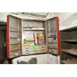 LOT/ CABINET WITH WELDING SUPPLIES [RIGGING FEES FOR LOT #2111 - $75 USD PLUS APPLICABLE TAXES]