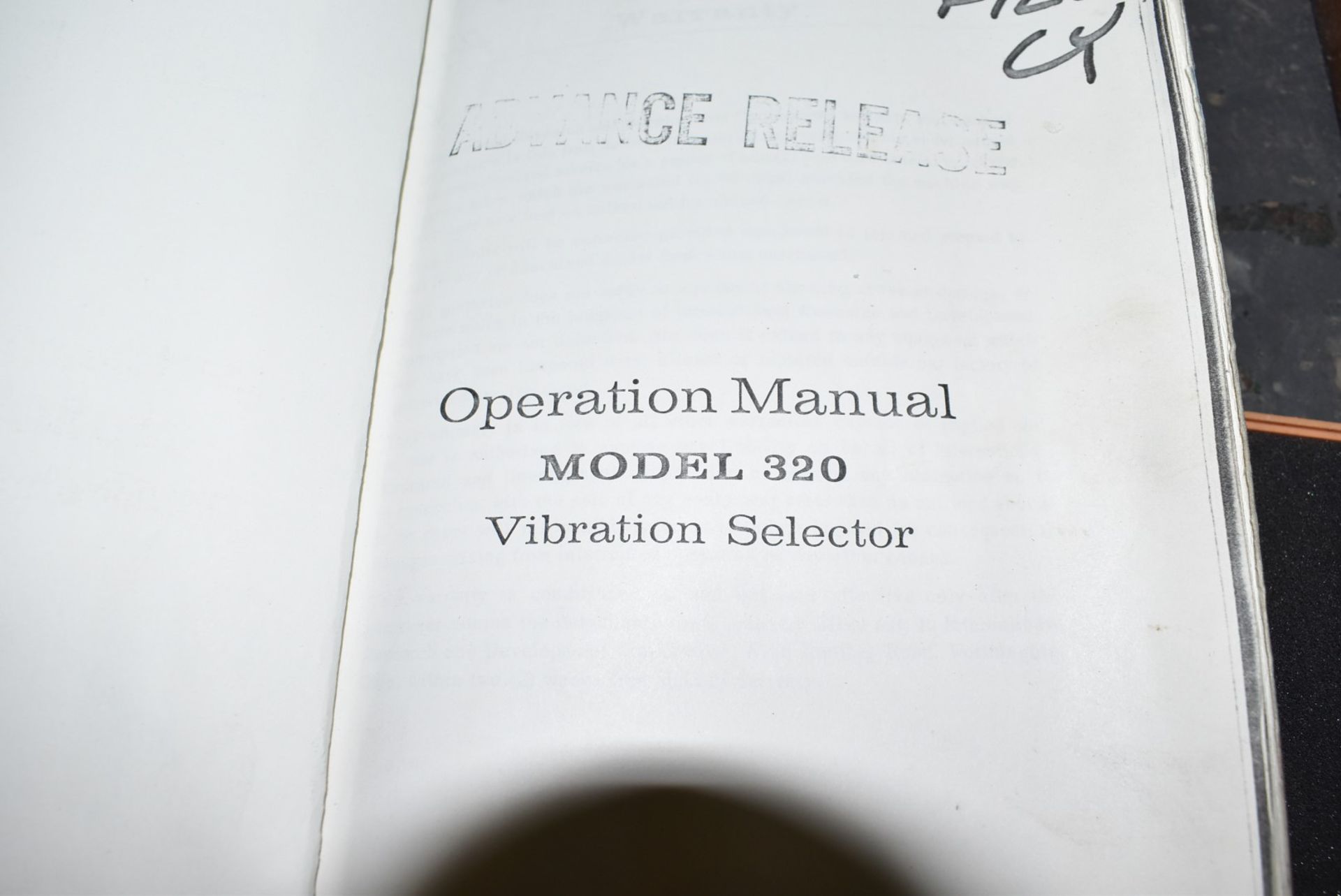 IRD MODEL 320 VIBRATION SELECTOR, S/N N/A [RIGGING FEES FOR LOT #2053 - $25 USD PLUS APPLICABLE - Image 3 of 3