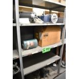 LOT/ CONTENTS OF SHELF - INCLUDING SPARE MOTORS & GEARBOXES, AIR CYLINDER [RIGGING FEES FOR LOT #