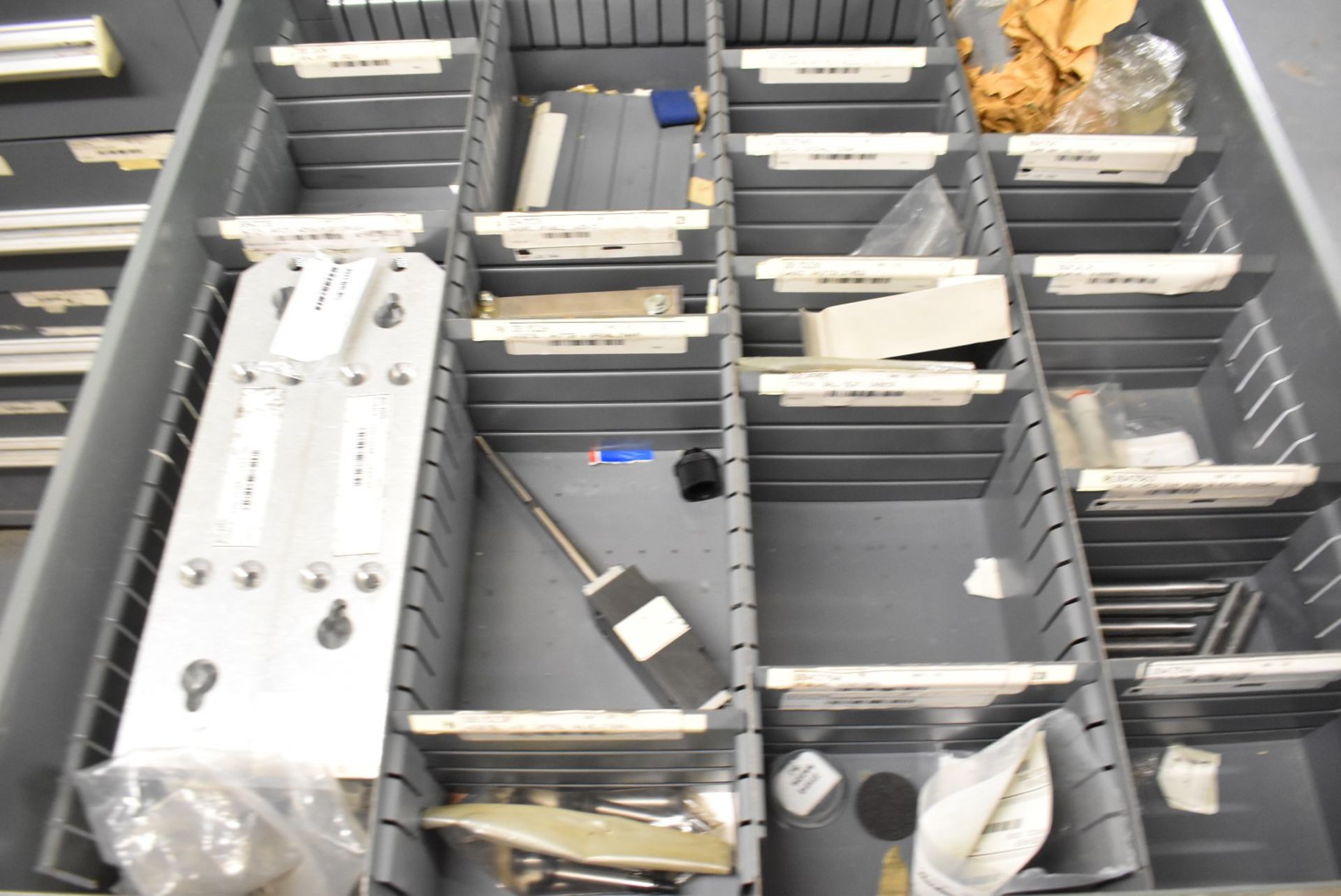 LOT/ CONTENTS OF CABINET - INCLUDING RELAYS, SPRINGS, TIMING BELTS, AUTOMATION COMPONENTS, - Image 5 of 6