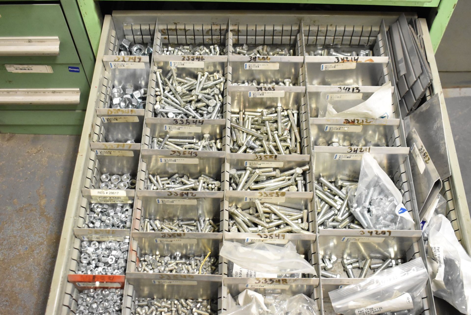 LOT/ CONTENTS OF CABINET - HARDWARE (TOOL CABINET NOT INCLUDED) [RIGGING FEES FOR LOT #2655 - $TBD - Image 10 of 11