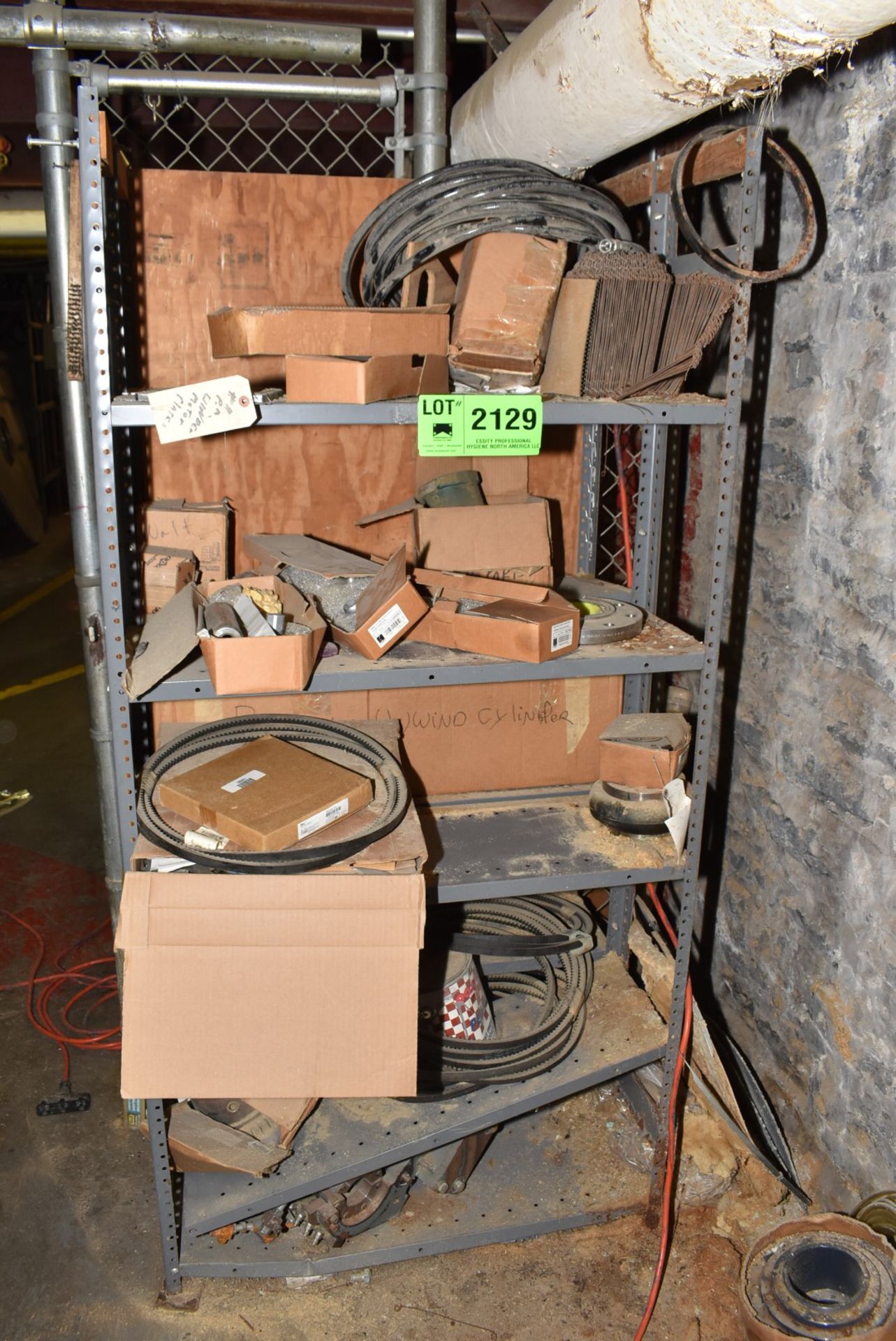 LOT/ SHELF WITH CONTENTS CONSISTING OF PARTS [RIGGING FEES FOR LOT #2129 - $TBD USD PLUS