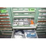 LOT/ CONTENTS OF CABINET - PERINI 710G SPARE PARTS & COMPONENTS (TOOL CABINET NOT INCLUDED) [RIGGING