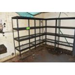 LOT/ (7) SECTIONS OF ADJUSTABLE SHELVING [RIGGING FEES FOR LOT #2106 - $200 USD PLUS APPLICABLE