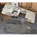 MSC INDUSTRIAL PORTABLE HORIZONTAL BAND SAW WITH 10"X12" CAPACITY, MANUAL VISE, COOLANT, S/N N/A (