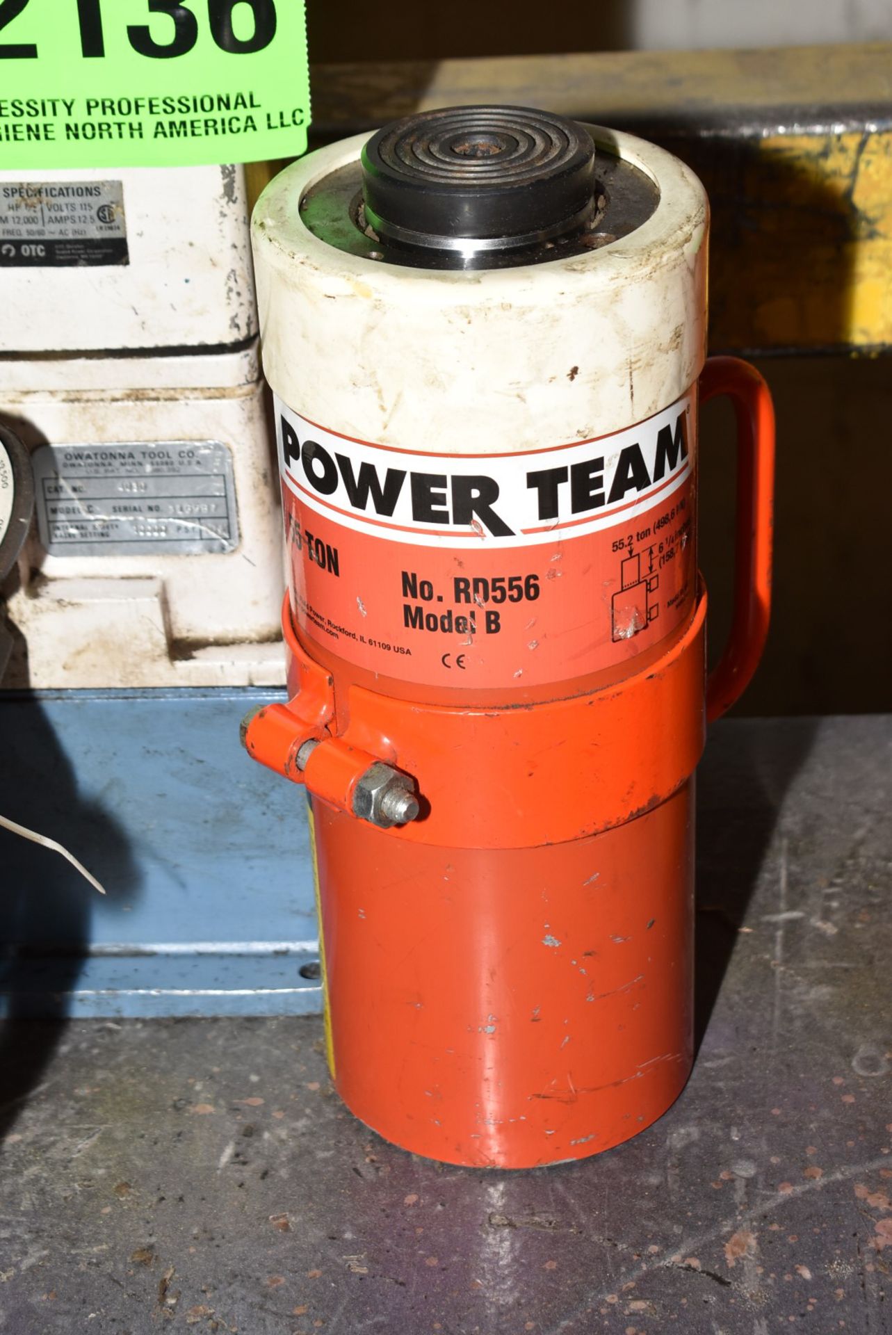 OTC 10000 PSI HYDRAULIC POWER PACK WITH POWER TEAM 55 TON JACK, S/N 315587 - Image 3 of 4