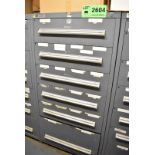 LOT/ STANLEY VIDMAR 6-DRAWER TOOL CABINET WITH CONTENTS [RIGGING FEES FOR LOT #2604 - $100 USD