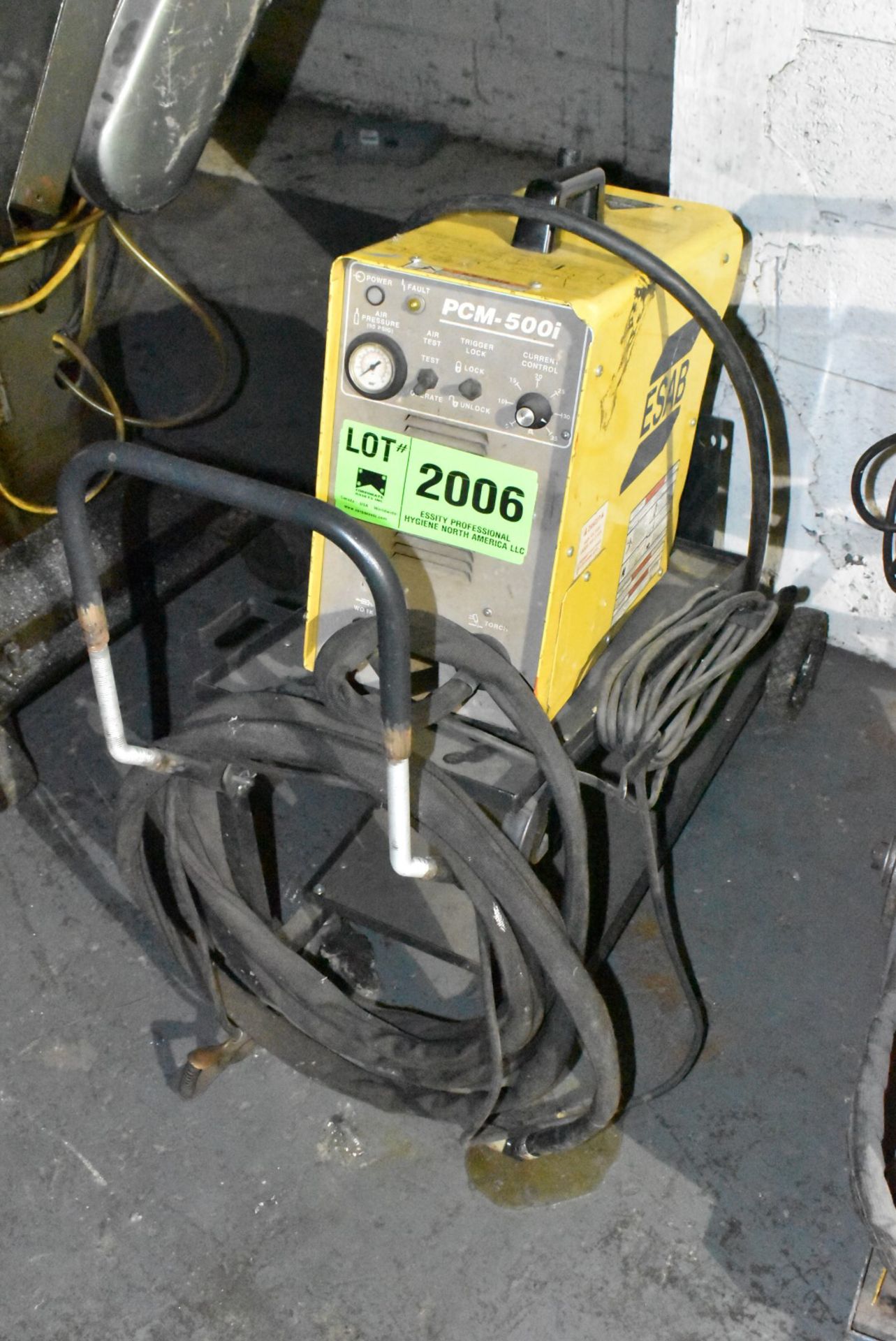 ESAB PCM-500I PORTABLE PLASMA CUTTERS WITH CABLES AND GUN, S/N N/A (CI) [RIGGING FEES FOR LOT #