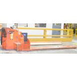 RICO R-LPRH-R-120 ELECTRIC UPRIGHT RIDE-ON ROLL HANDLER WITH 12,000 LBS. CAPACITY, 128" FORKS, 13.