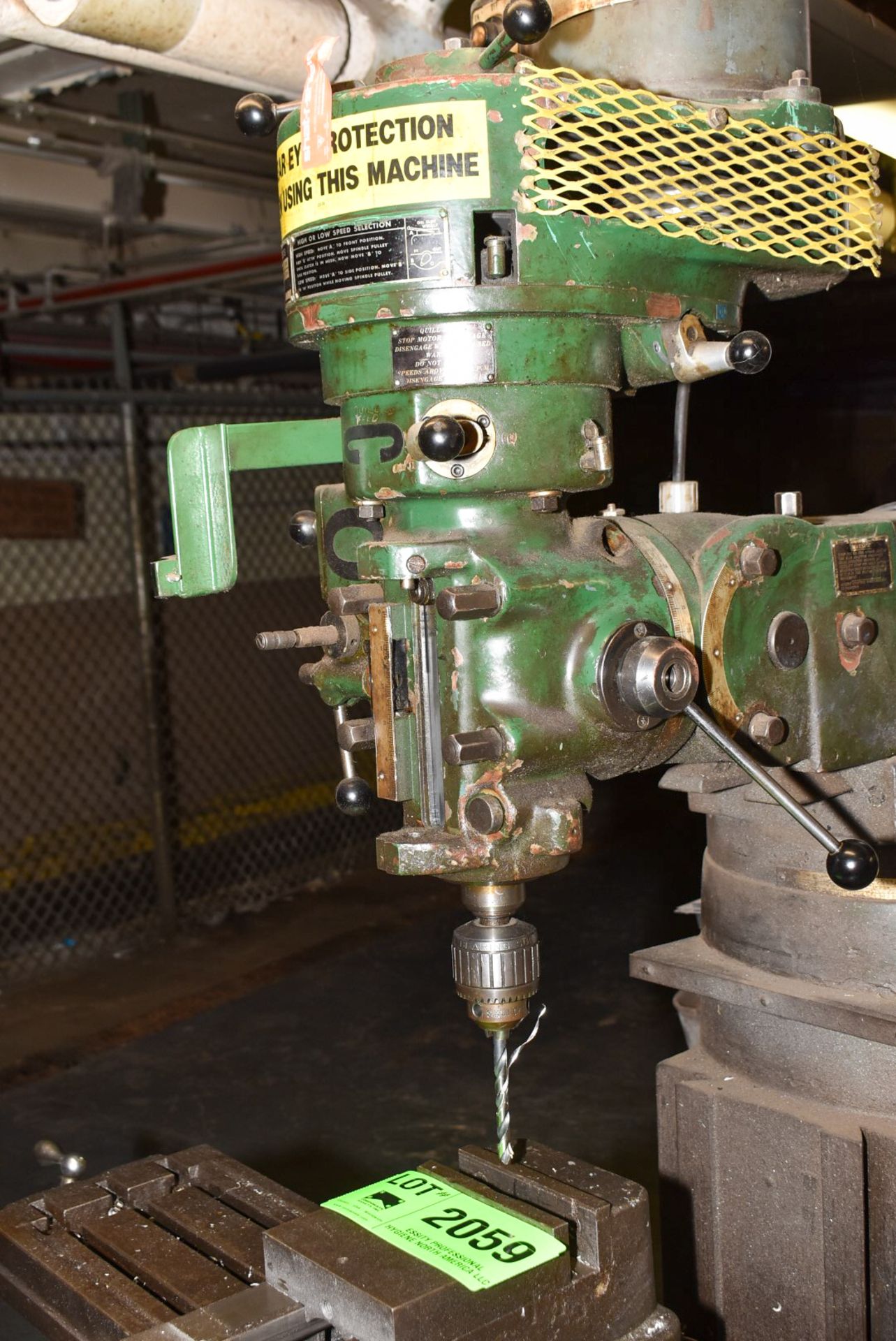 DEKAMILL JS-2V VERTICAL TURRET MILLING MACHINE WITH 9" X 49" TABLE, SPEEDS TO 2720 RPM, R8 SPINDLE - Image 3 of 6
