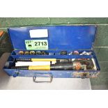 T&B TBM12M MANUAL HYDRAULIC CRIMPER [RIGGING FEES FOR LOT #2713 - $25 USD PLUS APPLICABLE TAXES]