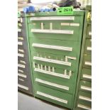 LOT/ STANLEY VIDMAR 7-DRAWER TOOL CABINET WITH STAINLESS STEEL FLEX HOSE & BELTS [RIGGING FEES FOR