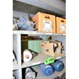 LOT/ CONTENTS OF (3) SHELVES - SPARE MOTORS & GEARBOXES [RIGGING FEES FOR LOT #2438 - $TBD USD