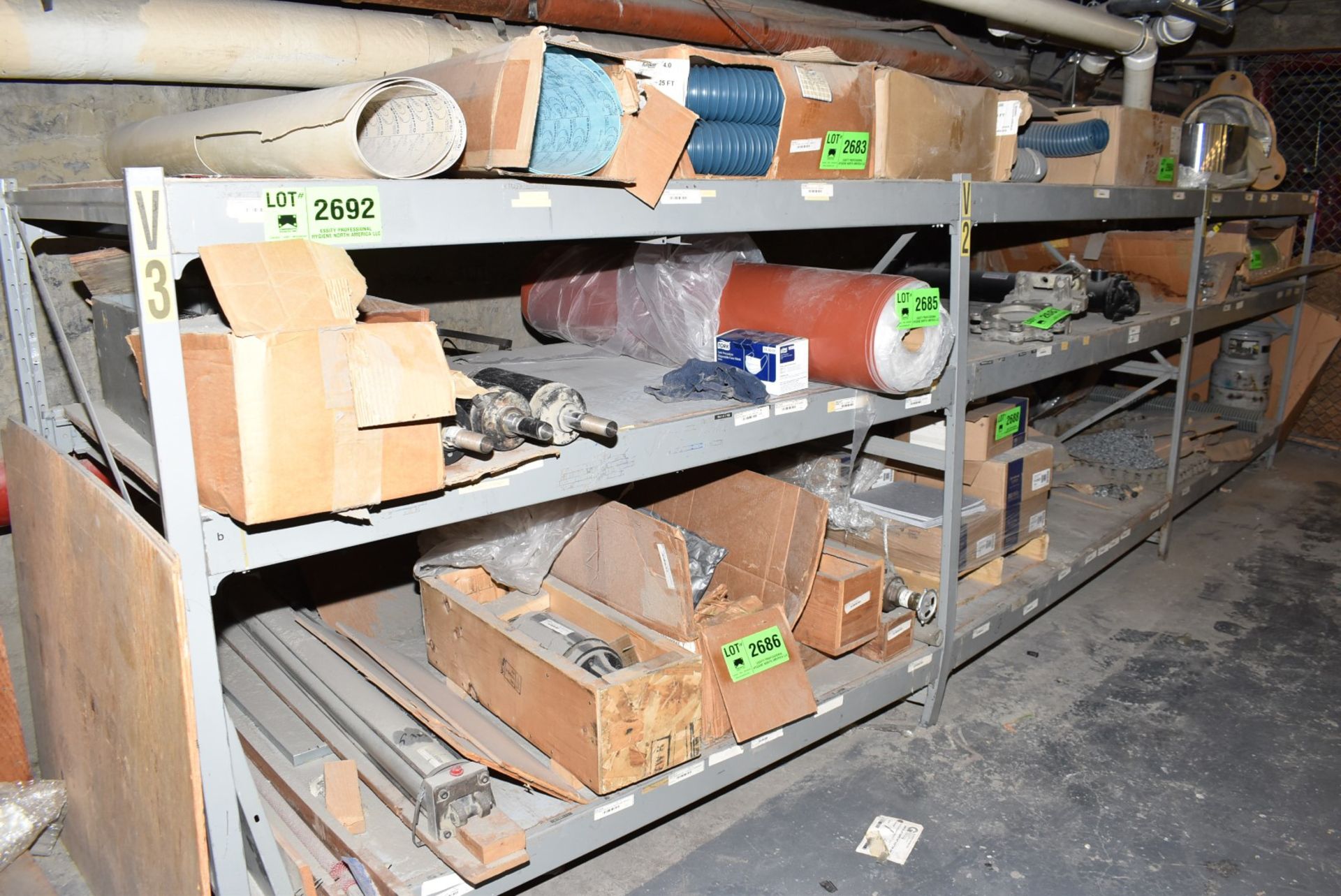 LOT/ (3) SECTIONS OF LIGHT DUTY ADJUSTABLE PALLET RACKING (DELAYED DELIVERY) [RIGGING FEES FOR