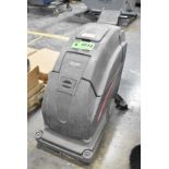 GLOBAL INDUSTRIAL MODEL 261124 WALK BEHIND TYPE ELECTRIC FLOOR SCRUBBER WITH 24 VOLT BATTERY, S/N