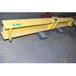 LOT/ SPREADER BEAM WITH 116" SPAN & CART [RIGGING FEES FOR LOT #2293 - $50 USD PLUS APPLICABLE