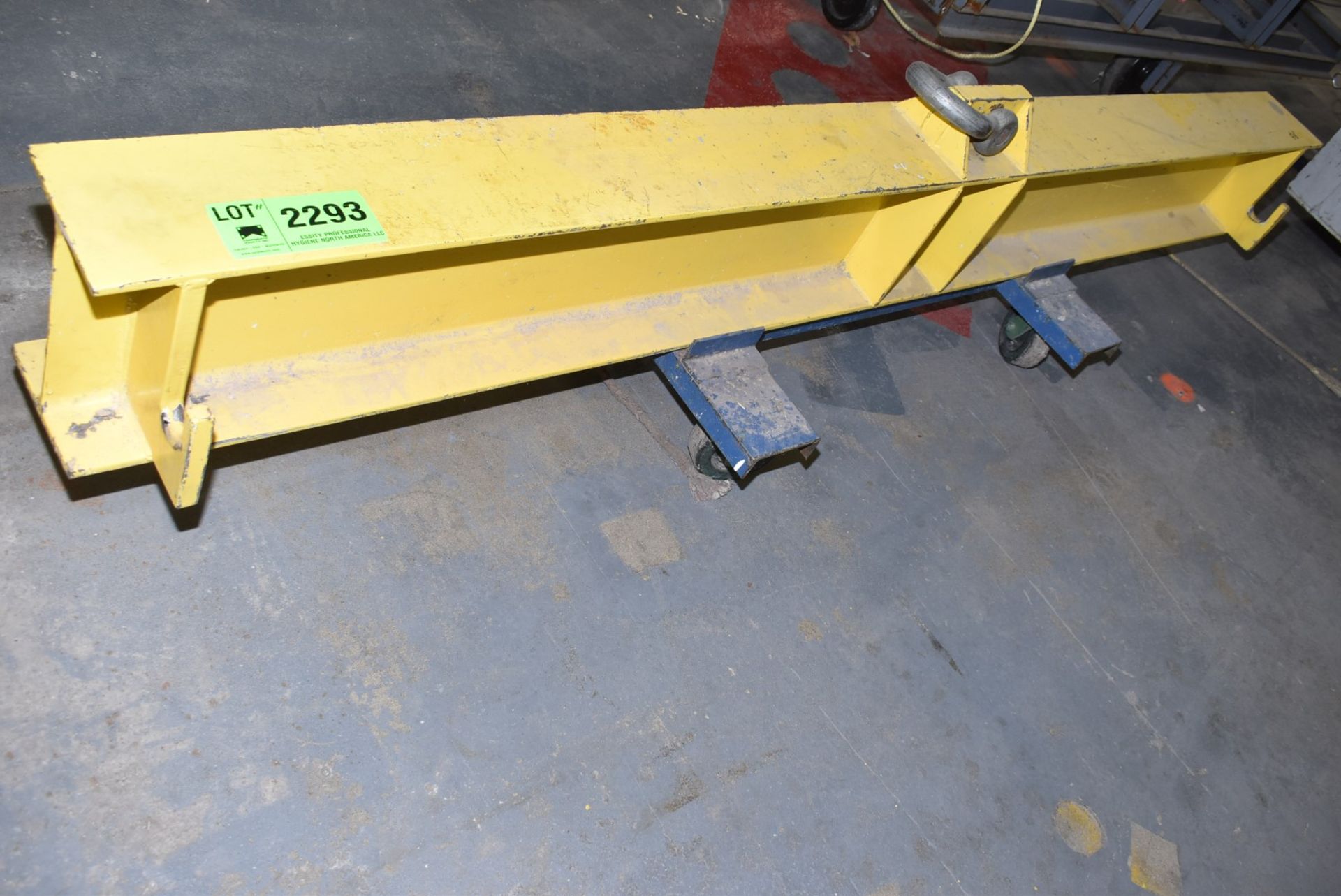 LOT/ SPREADER BEAM WITH 116" SPAN & CART [RIGGING FEES FOR LOT #2293 - $50 USD PLUS APPLICABLE