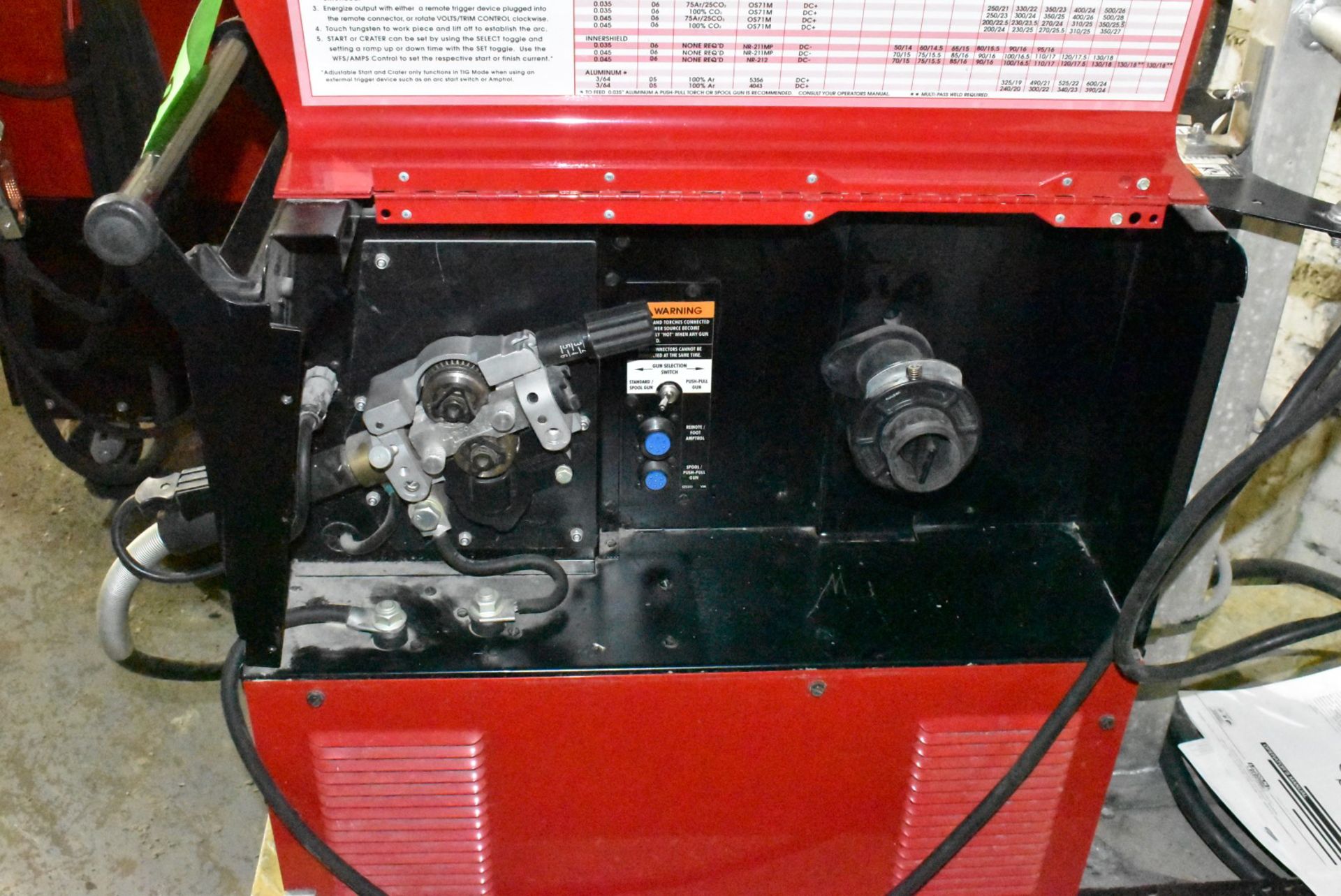 LINCOLN POWERMIG 300 DIGITAL MIG WELDER WITH CABLES AND GUN, S/N U1030509056 (CI) [RIGGING FEES - Image 6 of 7