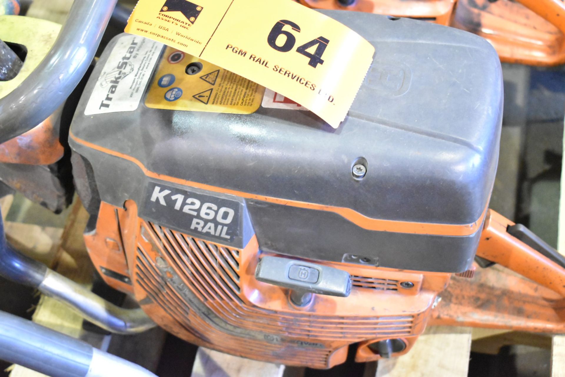 HUSQVARNA K1260 GAS POWERED 16" CHOP SAW WITH HUSQVARNA RA10 RAIL CLAMP S/N: N/A - Bild 3 aus 4