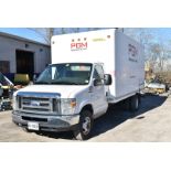 FORD (2016) E450 SUPER DUTY CUBE VAN WITH 5.4L 8 CYL. GAS ENGINE, AUTO. TRANSMISSION, 56,146 KM (