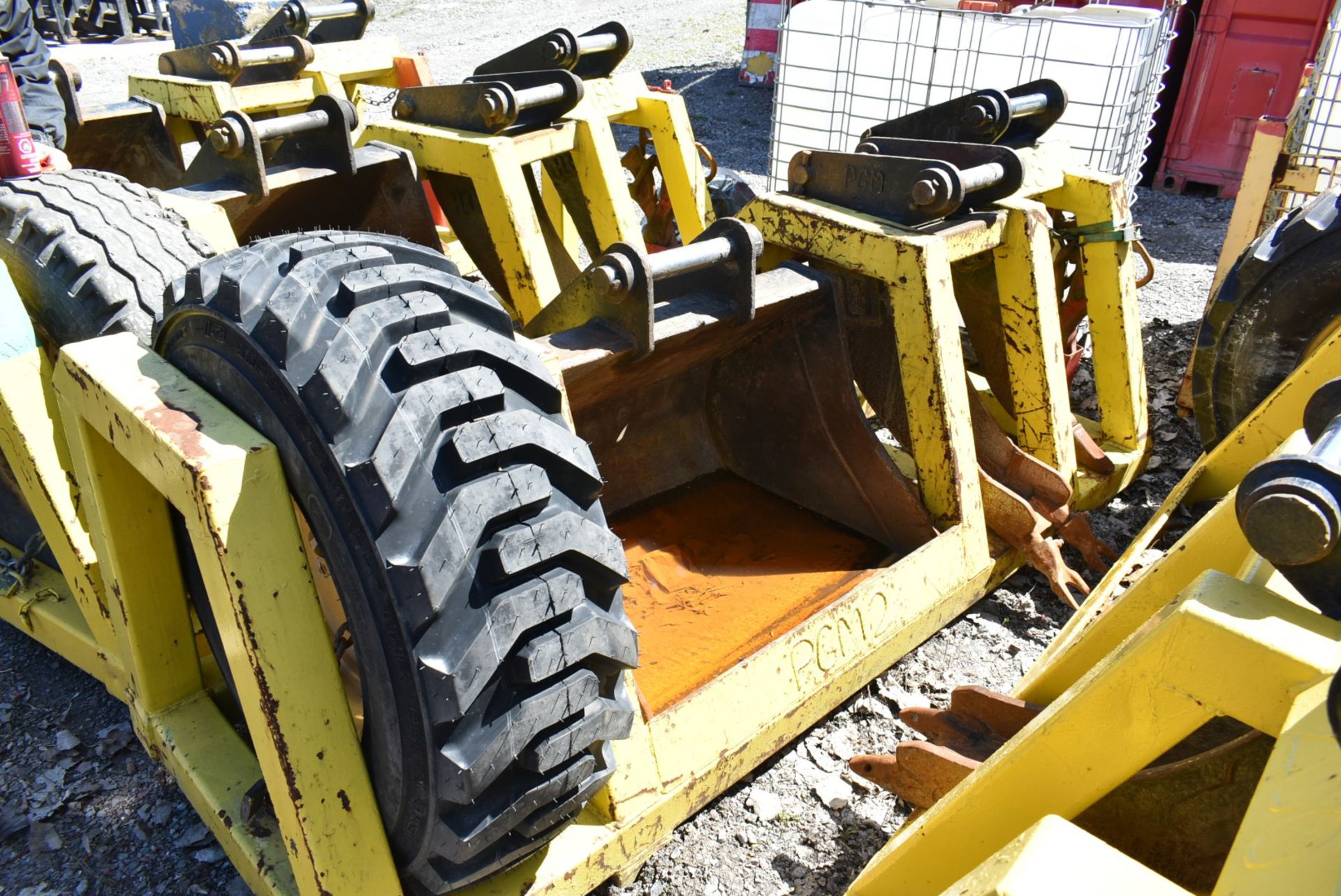 LOT/ TOOL CARRIER CRADLE WITH TIRE - Image 2 of 2