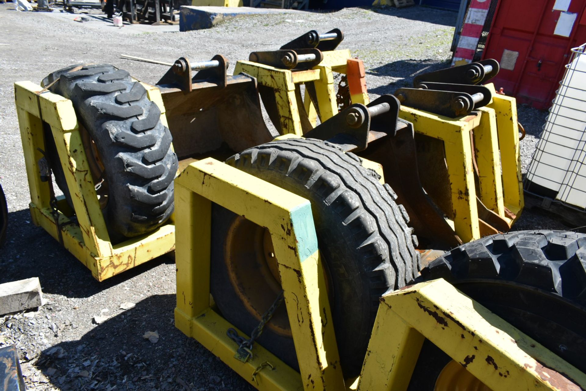 LOT/ TOOL CARRIER CRADLE WITH TIRE - Image 2 of 2