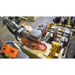 HUSQVARNA K1270 GAS POWERED 16" CHOP SAW WITH HUSQVARNA RA10 RAIL CLAMP S/N: N/A