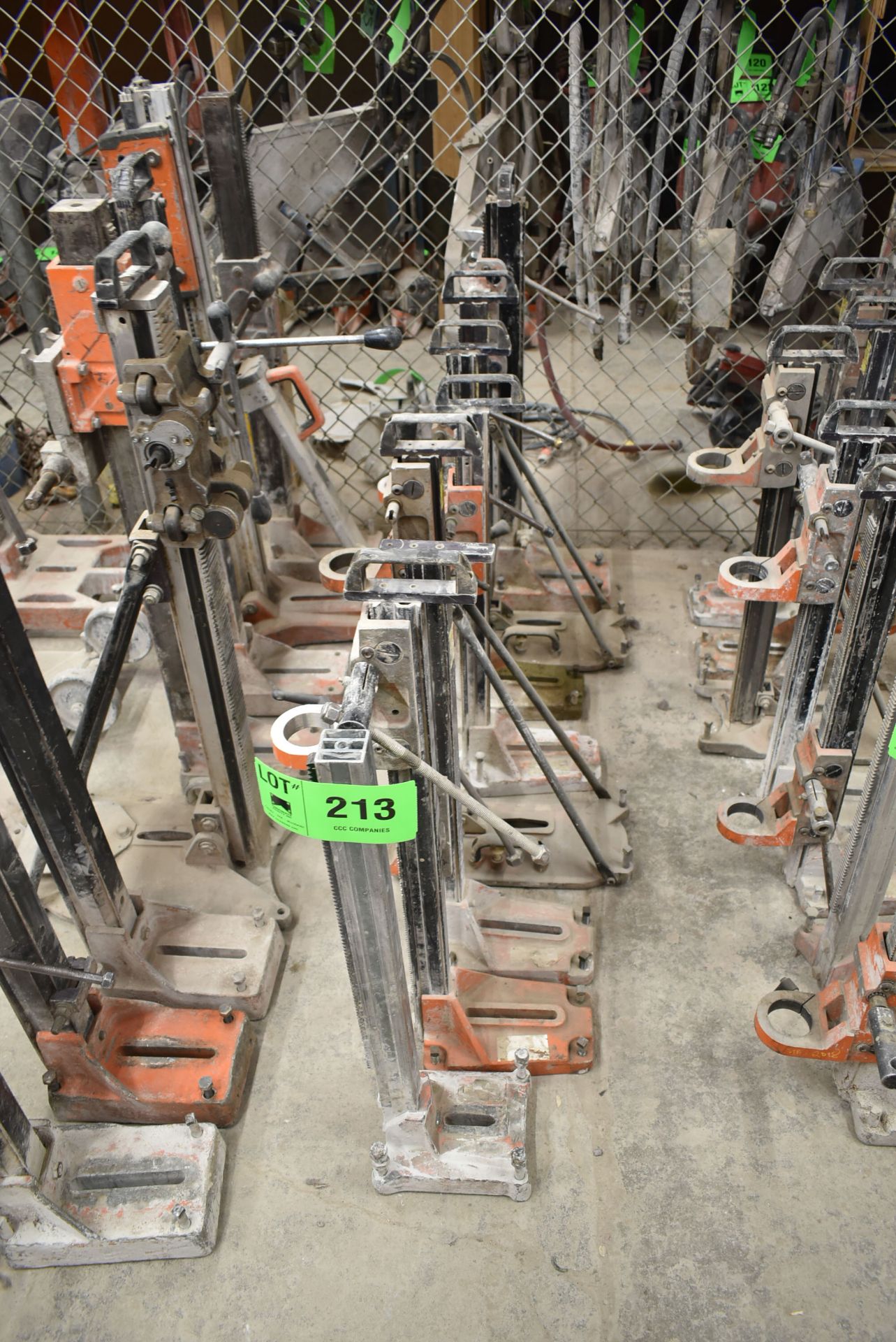 LOT/ (8) CORE DRILL STANDS