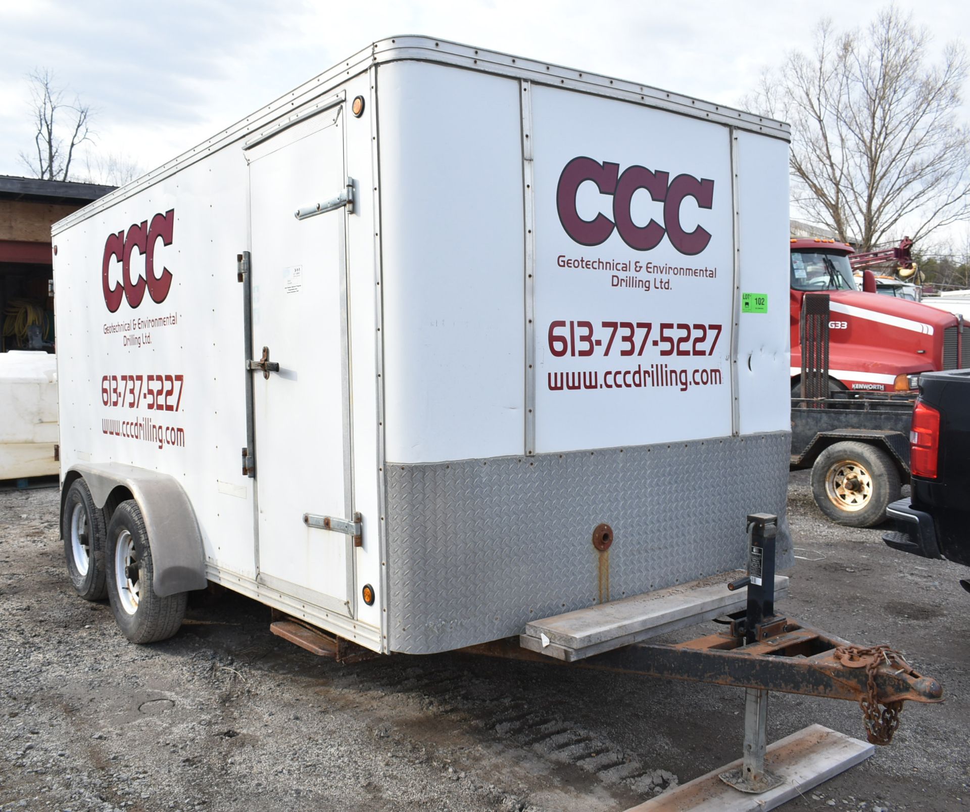 PULLRITE (2014) E-14 7' X 14' TANDEM AXLE ENCLOSED UTILITY TRAILER WITH 10,020 LB GVWR, VIN: - Image 4 of 6