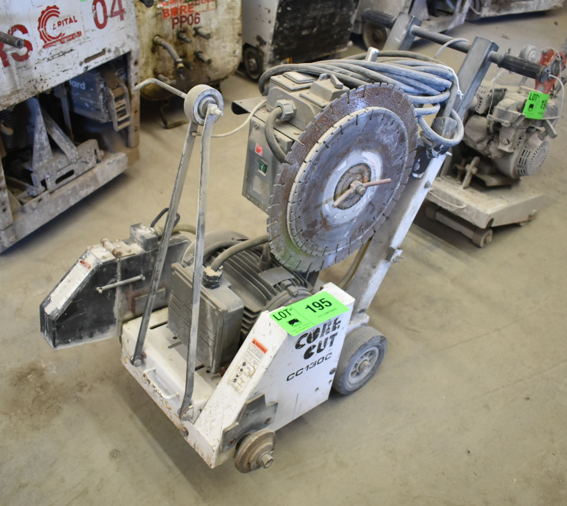 CORE CUT CC1300 18" ELECTRIC POWERED WALK BEHIND CONCRETE SAW, S/N N/A