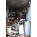 LOT/ CONTENTS OF CONTAINER CONSISTING OF DIESEL ENGINES, HYDRAULIC PARTS, HOSE & COMPONENTS