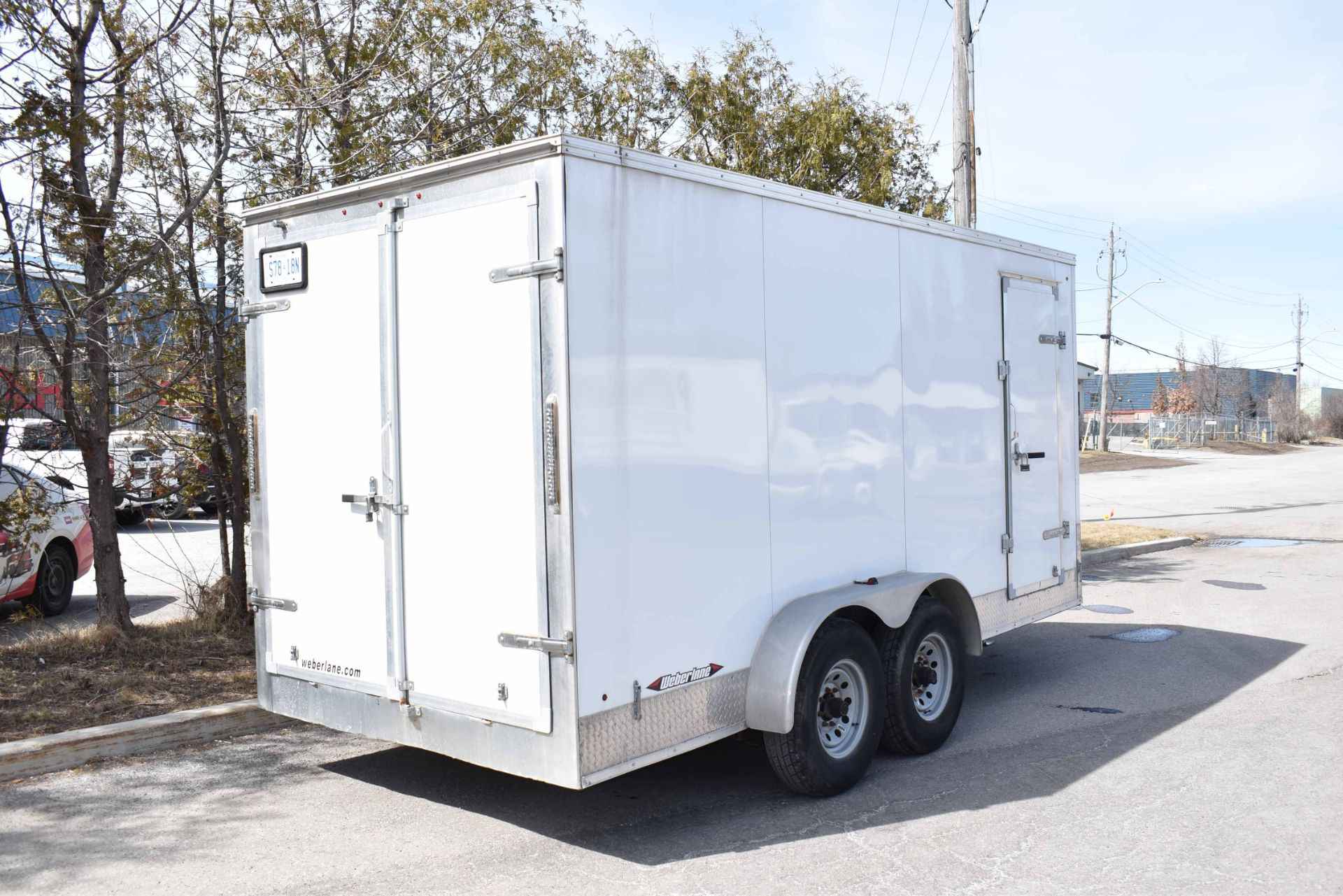 WEBERLANE (2020) W716CCTW TANDEM AXLE ENCLOSED UTILITY TRAILER WITH RAMPS, 15,652 LB GVWR, VIN: - Image 10 of 14