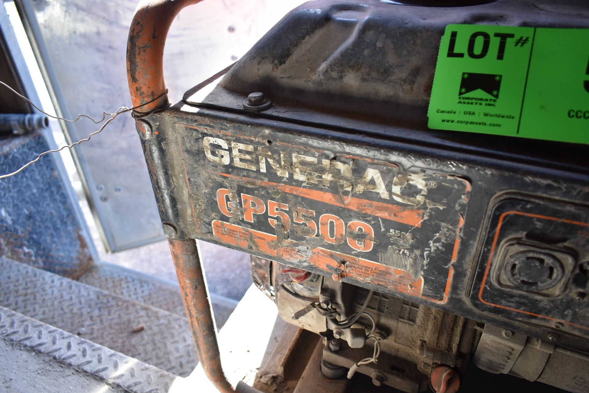 GENERAC GP5500 PORTABLE GAS-POWERED GENERATOR, S/N N/A - Image 4 of 5