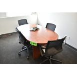 LOT/ BOARDROOM TABLE WITH (4) OFFICE AND CONFERENCING SYSTEM