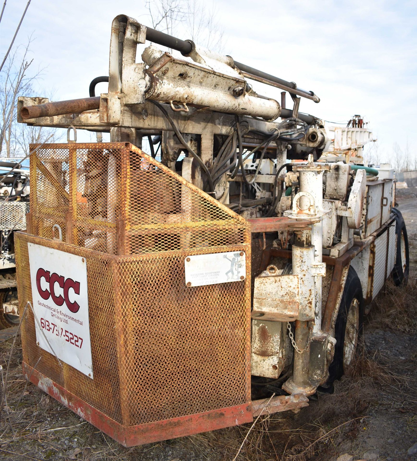CENTRAL MINE EQUIPMENT MODEL CME 750 ATV RUBBER TIRE MOUNTED DRILL RIG WITH OPEN OPERATOR STATION, - Image 4 of 16