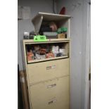 LOT/ CABINET WITH CONTENTS CONSISTING OF PARTS