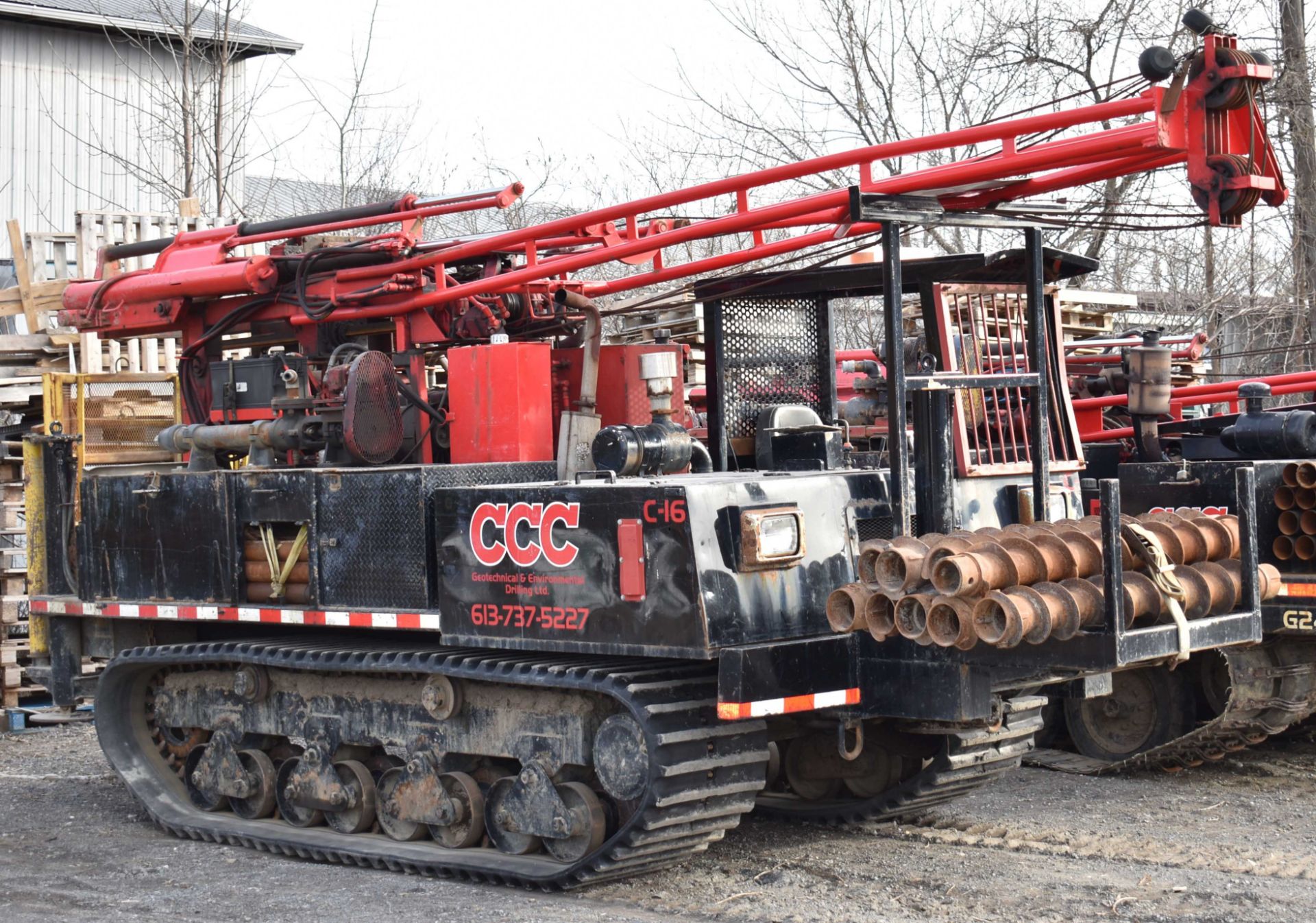 CENTRAL MINE EQUIPMENT MODEL CME 55 TRACK CARRIER MOUNTED DRILL RIG WITH OPEN OPERATOR STATION, - Image 3 of 17