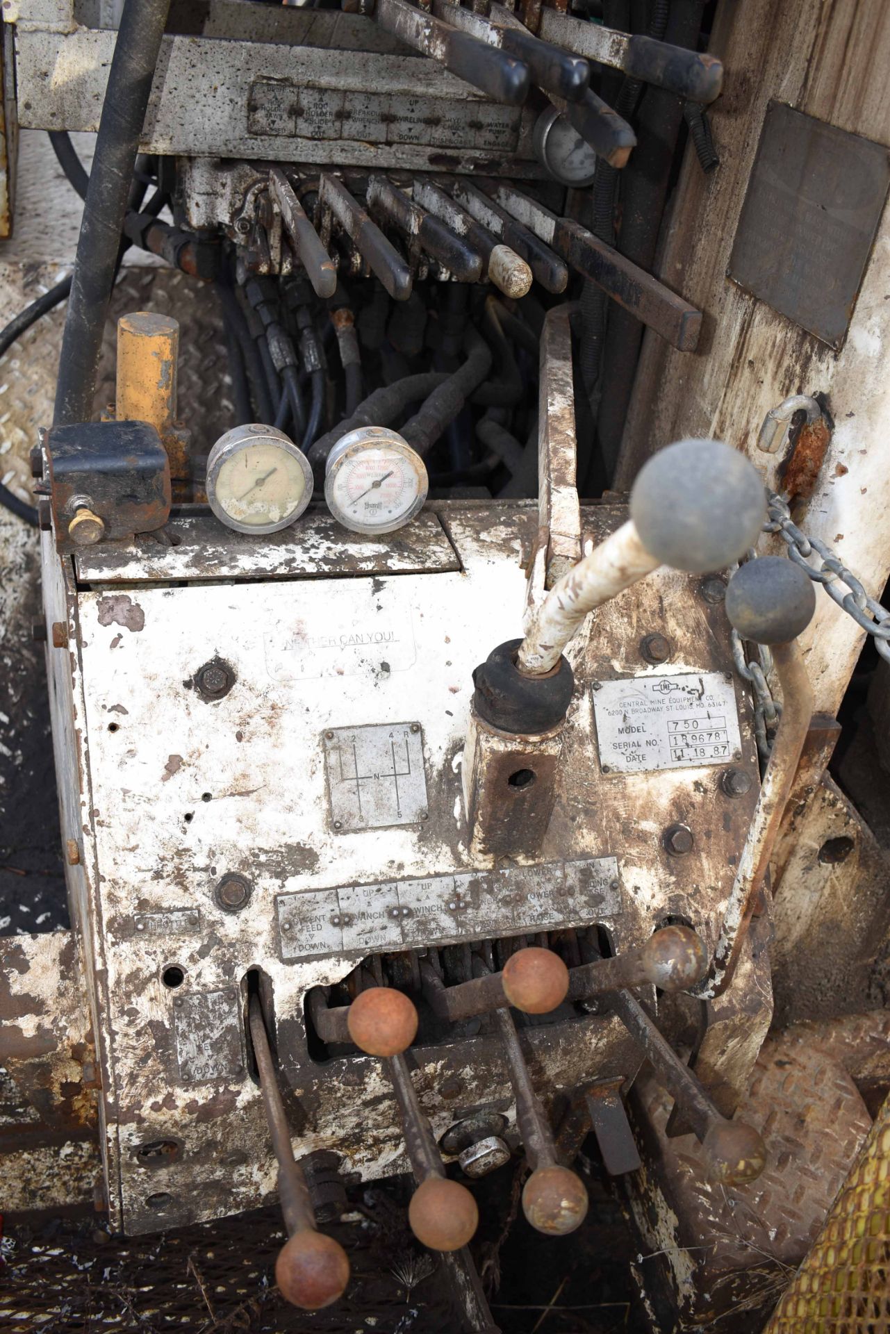 CENTRAL MINE EQUIPMENT MODEL CME 750 ATV RUBBER TIRE MOUNTED DRILL RIG WITH OPEN OPERATOR STATION, - Image 9 of 16