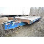 TOWMASTER (2013) T-40 TANDEM AXLE FLAT DECK TRAILER WITH RAMPS, 45,520 LB GVWR, 22' WOOD DECK,