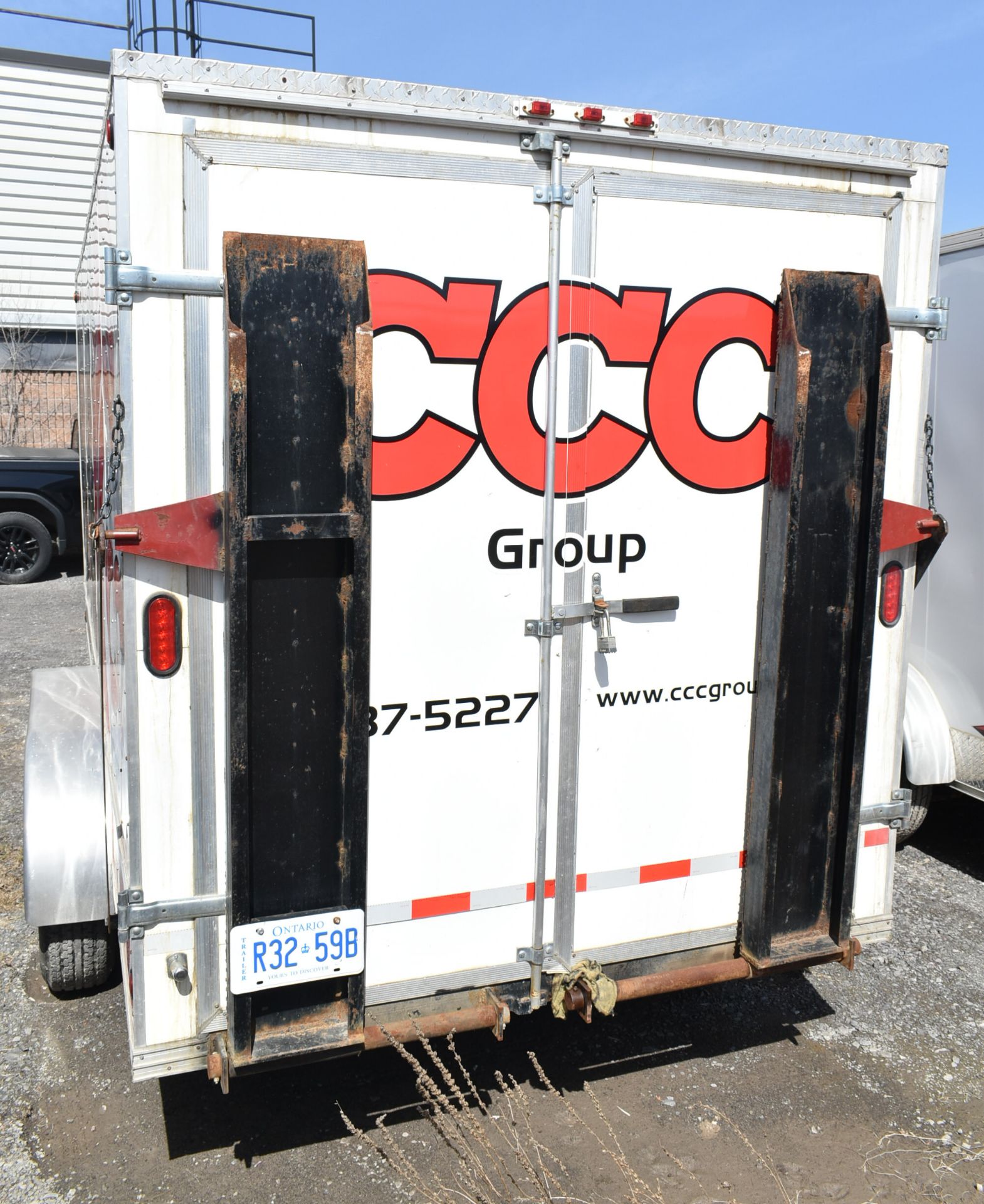 PULLRITE TANDEM AXEL ENCLOSED UTILITY TRAILER WITH RAMPS, VIN: 2L9EA16T8HL068129 (UNIT T-17) - Image 3 of 7
